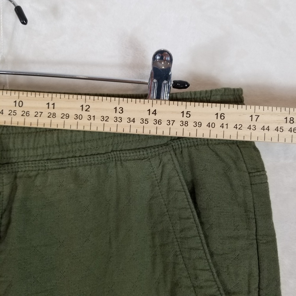REI Co-op‎ Jogger Pants Mens Medium Olive Green Quilted Cotton Drawstring 266s - Picture 5 of 7